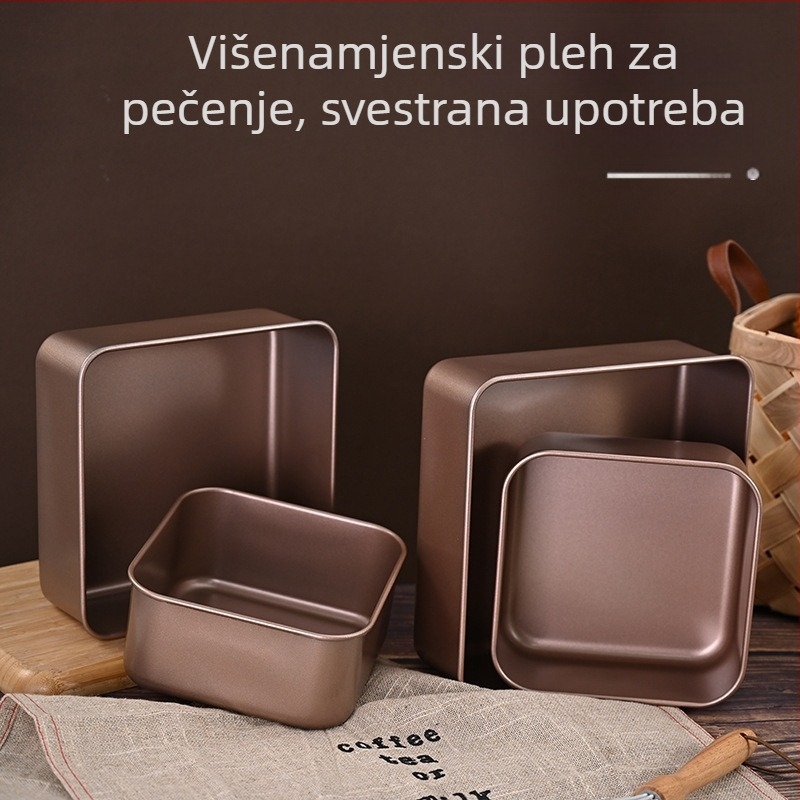 Kalup za kolače - kvadratni, od ugljikove čelika, za starinske kolače, predstavljen 2022