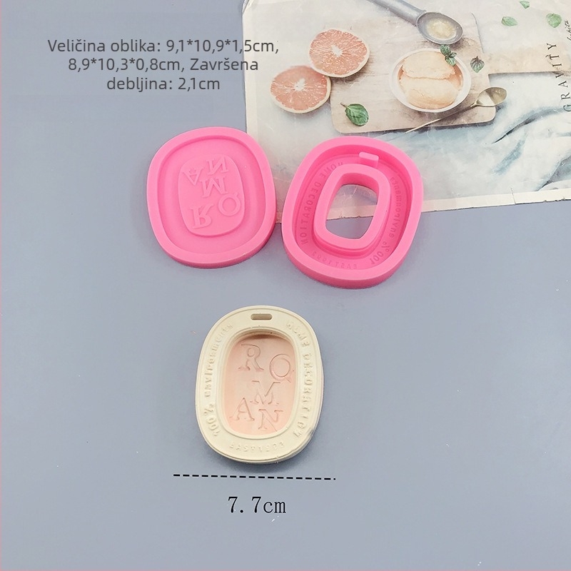 Silikonski kalup za pečenje – ovalni nepravilan oblik za čokoladu, fondant i torte – DIY