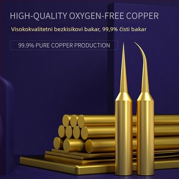 Repairman bakreni vrh za lemljenje – precizan zavojni (lakat) vrh, serija Flying soldering iron tip, bez olova