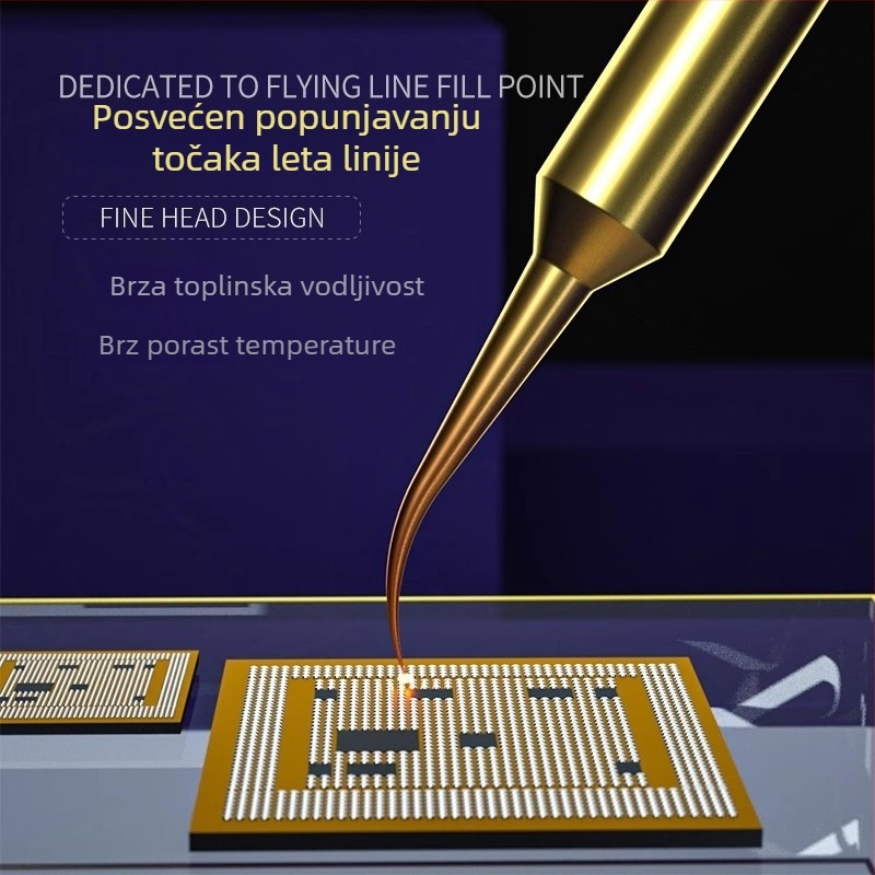Repairman bakreni vrh za lemljenje – precizan zavojni (lakat) vrh, serija Flying soldering iron tip, bez olova