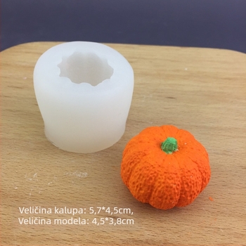 3D Halloween bundeva silikonska kalupa za tortu, nepravilan oblik, za čokoladu, fondant i mousse
