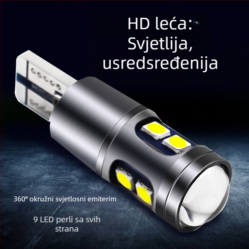 3-u-1 Auto LED svjetlo za širinu, registarska ploča i prtljažnik, 3030 LED, 5W, 12-18V