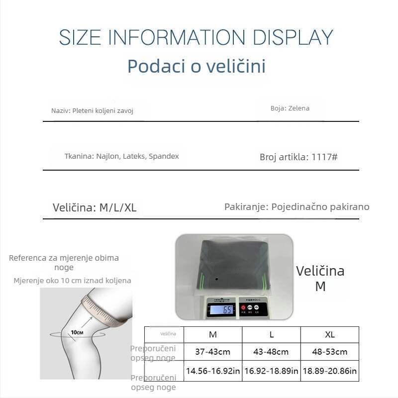 Set zaštitnih zaštita za koljeno, lakat i gležanj za sport – pogodan za košarku i trčanje