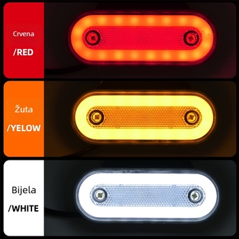 Bočno svjetlo kamiona, 20 LED, LED izvor svjetla, 12-24V, 6000 lm