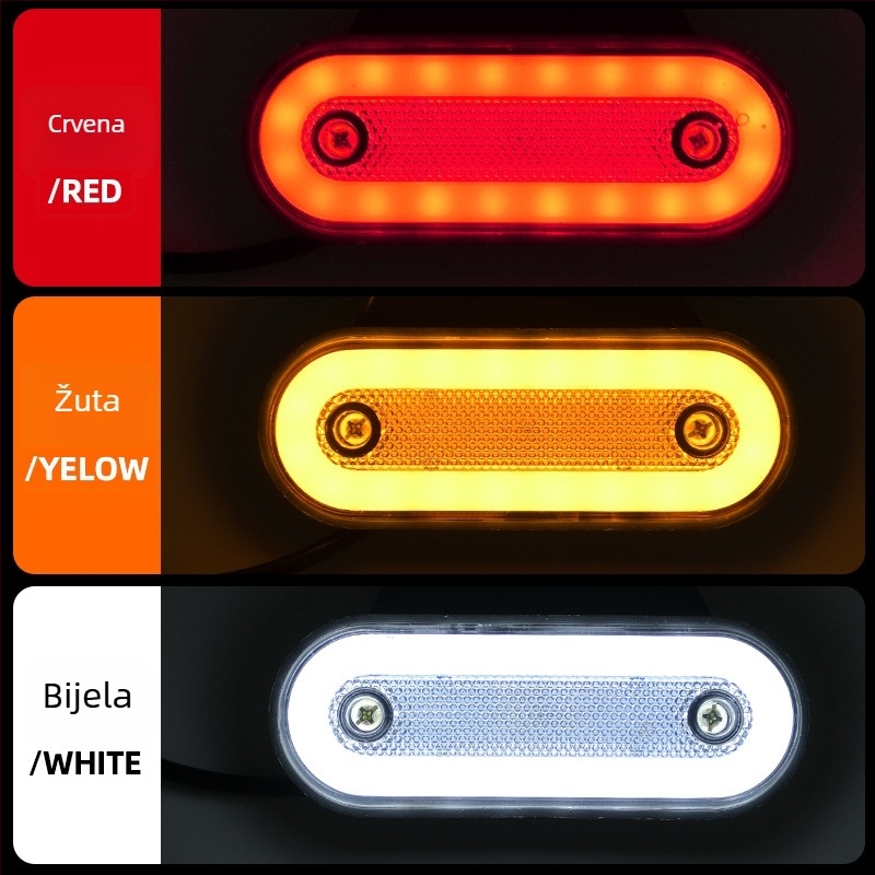 Bočno svjetlo kamiona, 20 LED, LED izvor svjetla, 12-24V, 6000 lm
