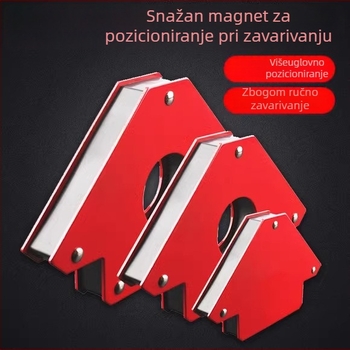 Jak magnetski pozicioner za zavarivanje s jakim magnetskim privlačenjem željeza, držač pod pravim kutom i držač pod više kutova
