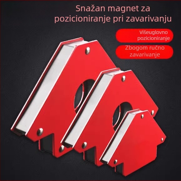 Jak magnetski pozicioner za zavarivanje s jakim magnetskim privlačenjem željeza, držač pod pravim kutom i držač pod više kutova
