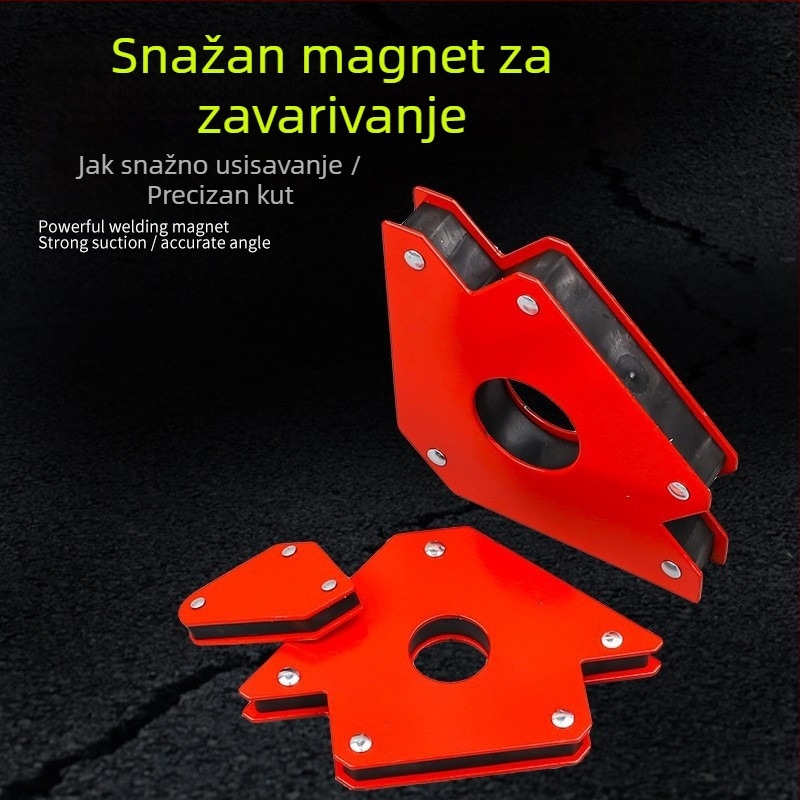 Jak magnetski pozicioner za zavarivanje s jakim magnetskim privlačenjem željeza, držač pod pravim kutom i držač pod više kutova