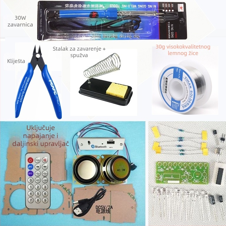 DIY komplet punjenja Bluetooth zvučnika — Brend SSY, obuka montaže, elektroničko zavarivanje i upravljanje glasovnim spektrima