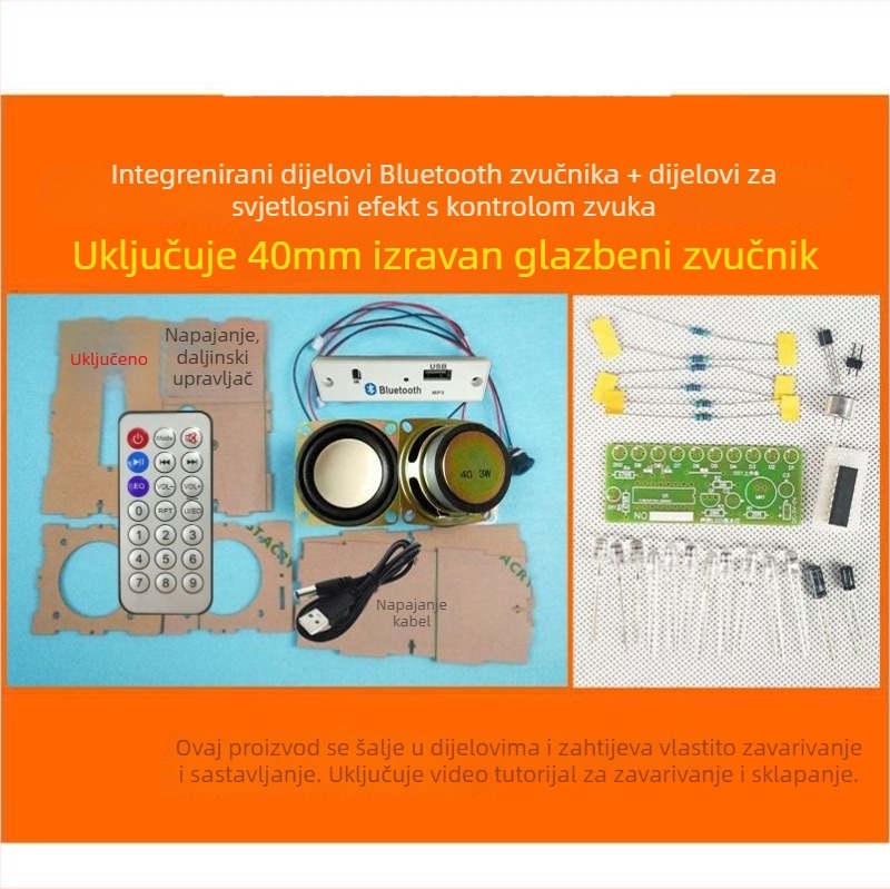 DIY komplet punjenja Bluetooth zvučnika — Brend SSY, obuka montaže, elektroničko zavarivanje i upravljanje glasovnim spektrima
