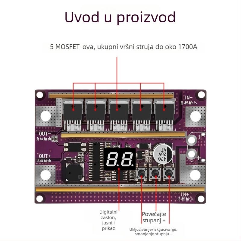 K99 kompaktni automatski točkasti zavarivač – DIY komplet dodataka za Li-ion bateriju 18650 – ploča za upravljanje s olovkom