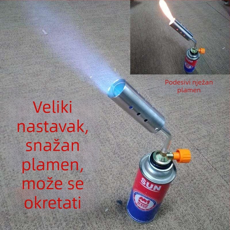 Goruća mlaznica s kartridžnim plinom – za BBQ paljenje i zavarivanje – tijelo od bakrene legure