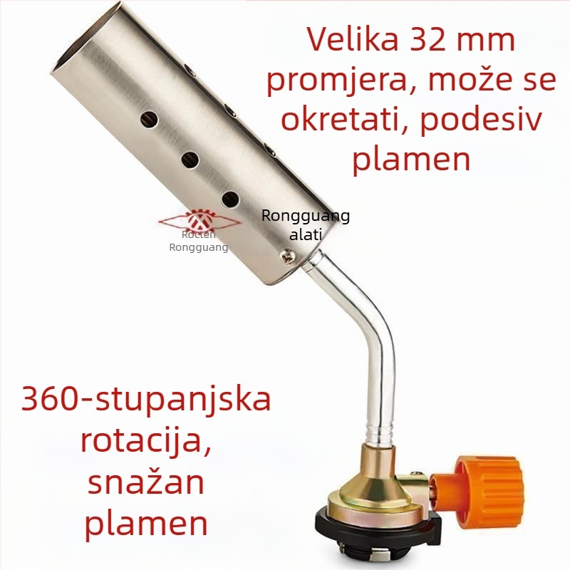 Goruća mlaznica s kartridžnim plinom – za BBQ paljenje i zavarivanje – tijelo od bakrene legure