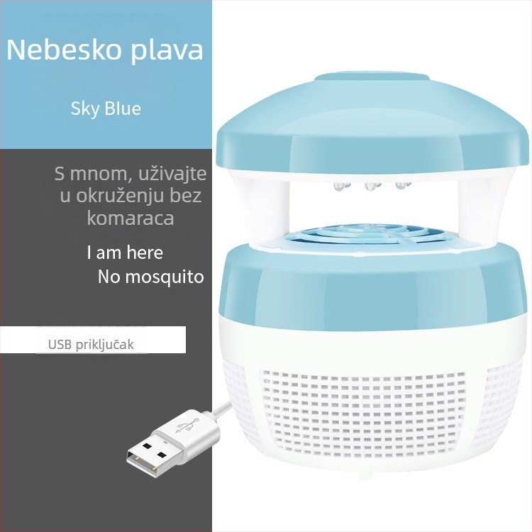 Lampa za ubijanje komaraca, plug-in, tiha LED, pokrivenost do 10 m², ABS kućište, pametna mreža