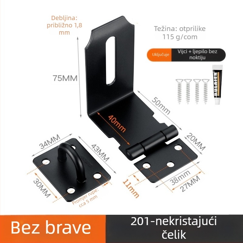 Brava za ormar – nehrđajući čelik, marka Wanzhonglai, novi kineski stil, površinska montaža, bez bušenja