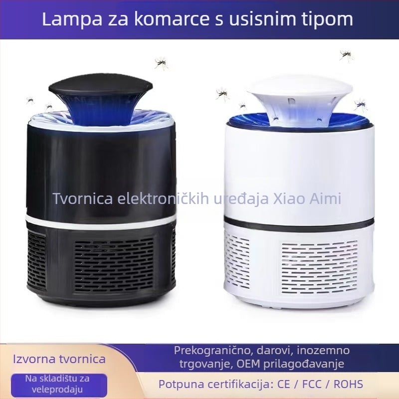 Fotokatalitska lampa za ubijanje komaraca, USB, unutarnja i vanjska uporaba, LED svjetlo, pokrivenost 10 m²