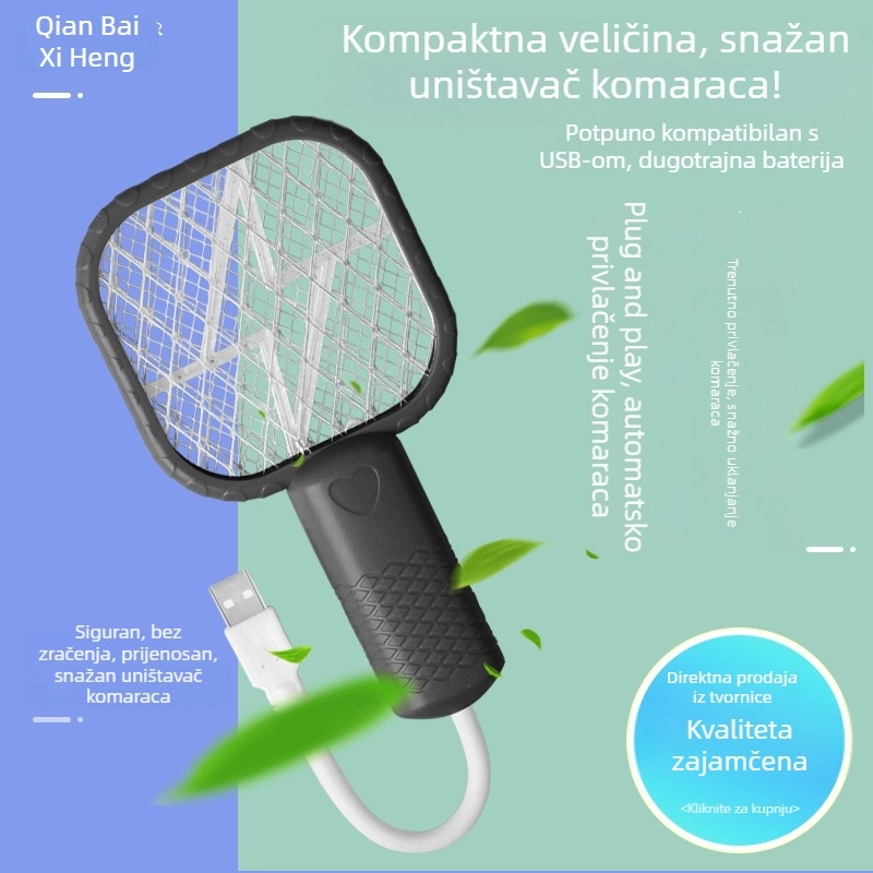 USB električni udarac za komarce i privlačna lampica – 2-u-1 mini za kućnu upotrebu