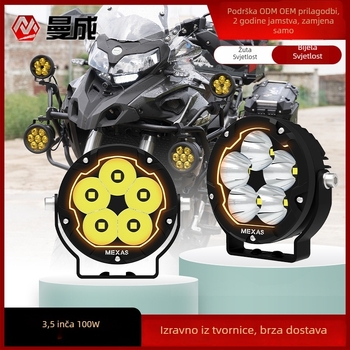 Mancheng R5Max 5-LED visokosjajni floodlight za automobile i motocikle – 12–24V, 100W