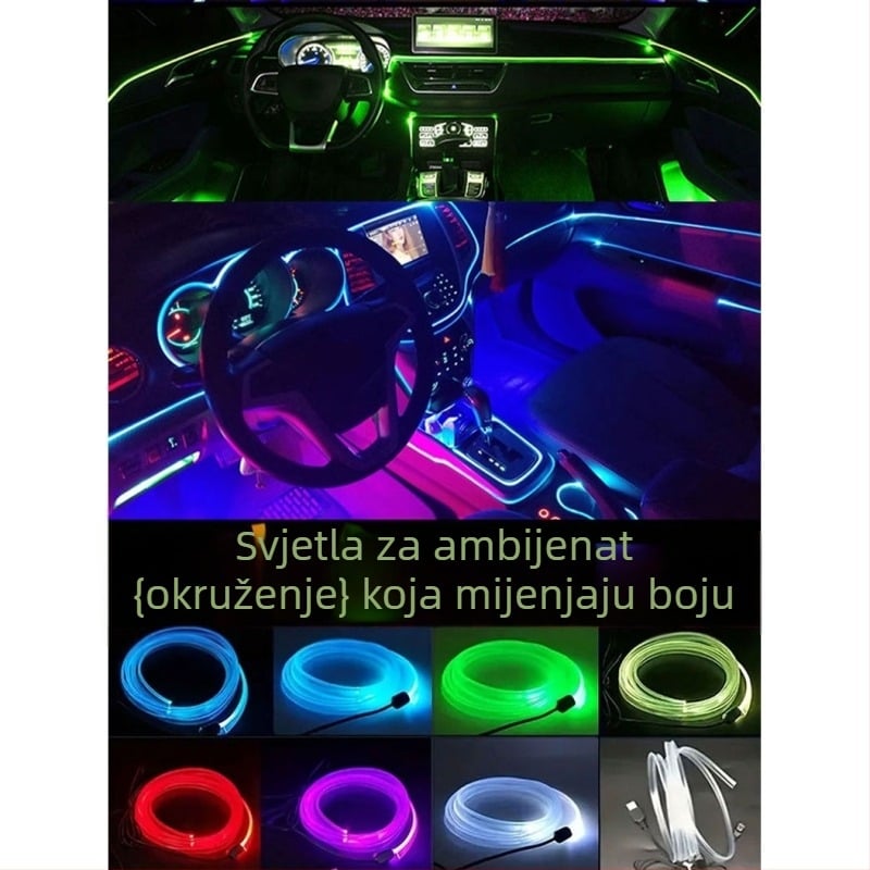USB napajanje unutarnje ambijentalne rasvjete automobila s dišećim gradijentom LED rasvjeta