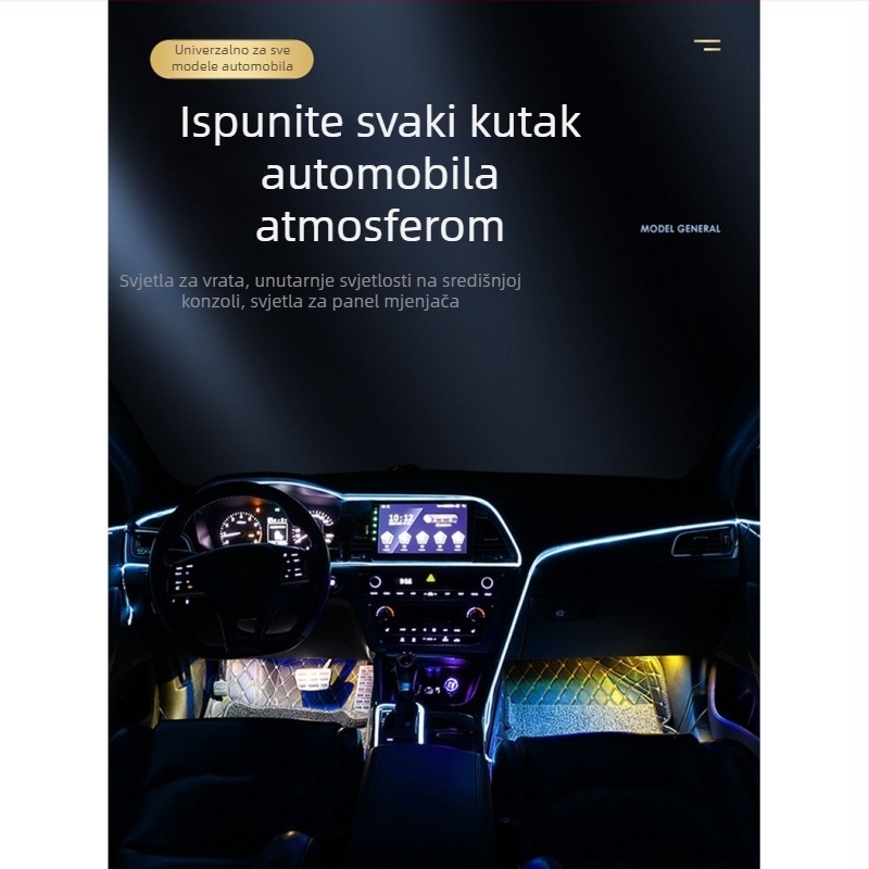 USB napajanje unutarnje ambijentalne rasvjete automobila s dišećim gradijentom LED rasvjeta