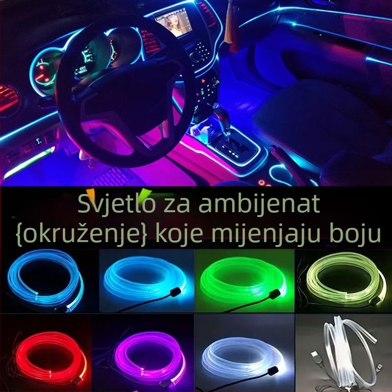 USB napajanje unutarnje ambijentalne rasvjete automobila s dišećim gradijentom LED rasvjeta