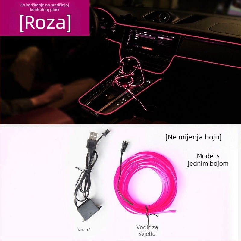 USB napajanje unutarnje ambijentalne rasvjete automobila s dišećim gradijentom LED rasvjeta