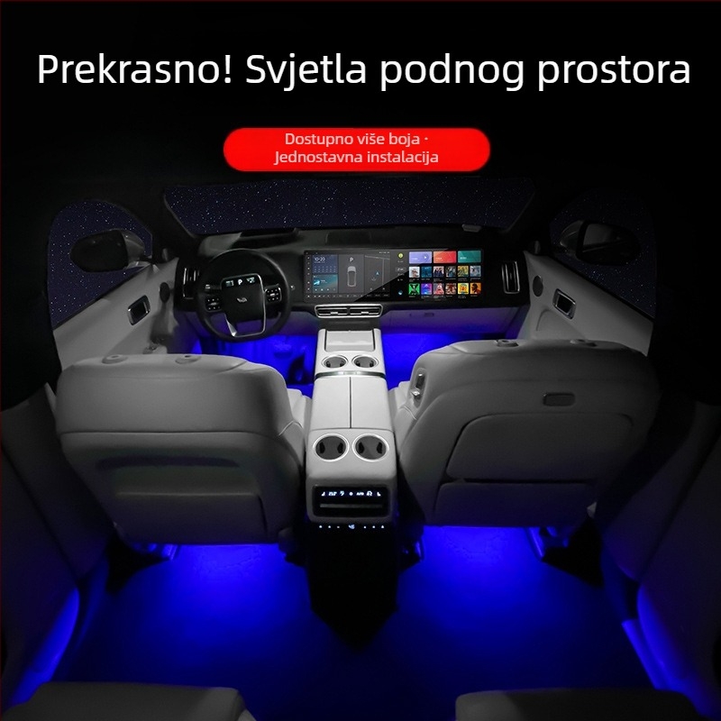Rosyclouds Ideal foot light – unutarnje automobilsko ambijentalno osvjetljenje za stopala, OEM tvornički proizvod, kompatibilno s zadanim modelom