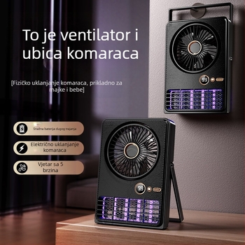 Zidna lampica za ubijanje komaraca sa električnim šokom, UV svjetlo, ugrađena litij baterija i digitalni zaslon, za 41–60 m²