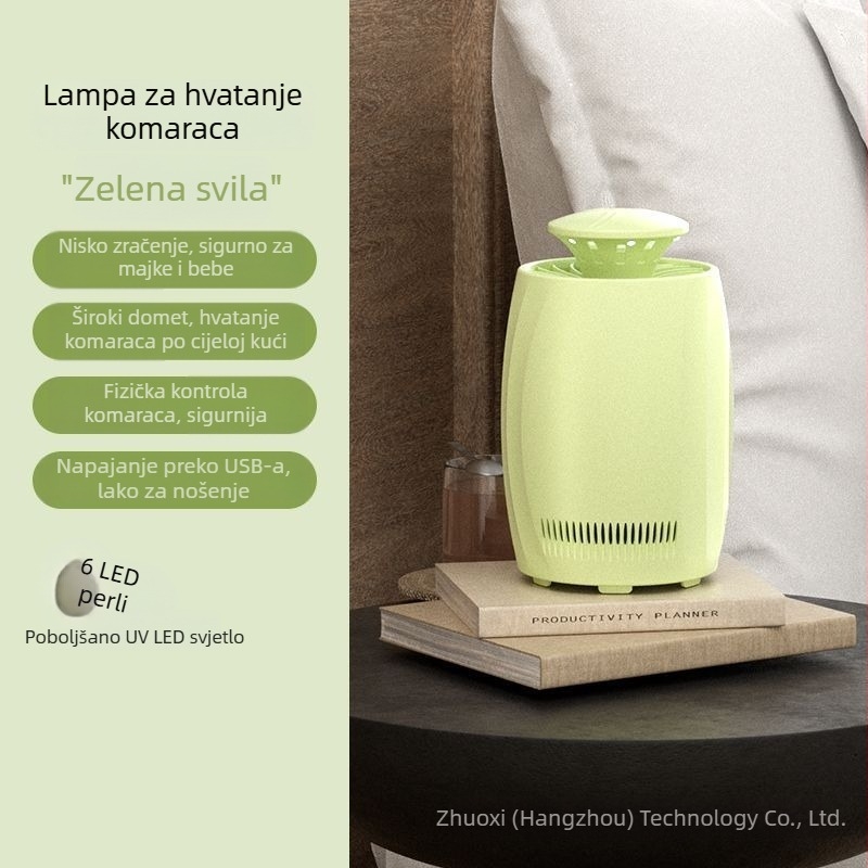 Kućna lampa za uništavanje komaraca sa UV svjetlom, unutarnja upotreba, pogodna za bebe i trudnice