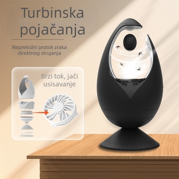 LED fotokatalizator lampica za komarce sa usisnim načinom rada, USB napajanje, pokrivenost 11–20 m²