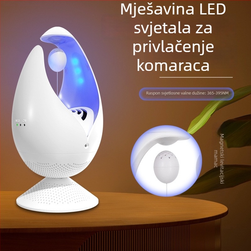LED fotokatalizator lampica za komarce sa usisnim načinom rada, USB napajanje, pokrivenost 11–20 m²