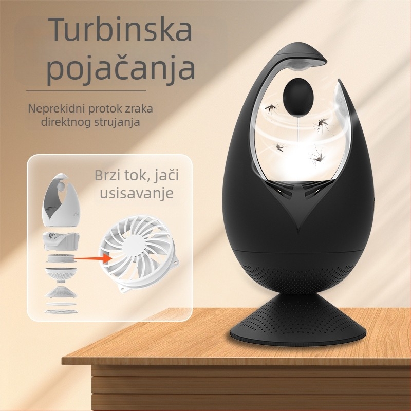 LED fotokatalizator lampica za komarce sa usisnim načinom rada, USB napajanje, pokrivenost 11–20 m²