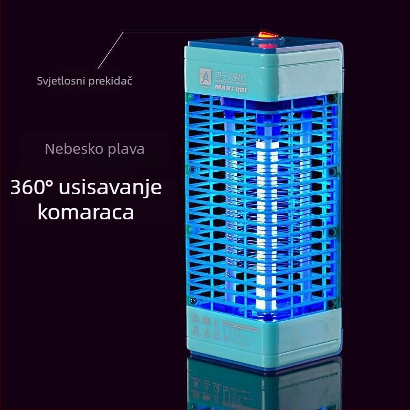 Kućna lampa za ubijanje komaraca — zidna montaža, fotokatalizator unutarnja jedinica, električni udar, 220V, model MARS-001