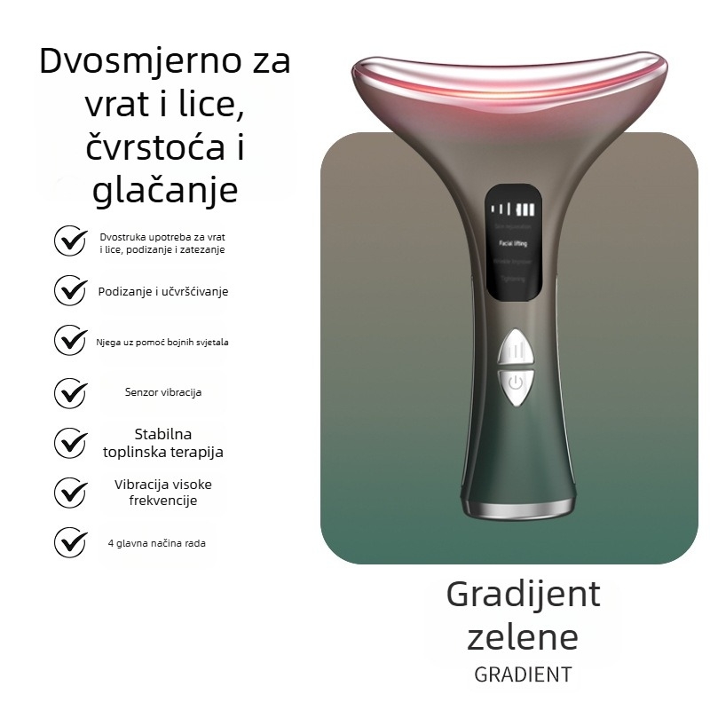 Uređaj za ljepotu vrata s EMS mikrostrujom – podizanje i učvršćivanje, vibracijski masaža, konstantna temperatura grijanja, model M5
