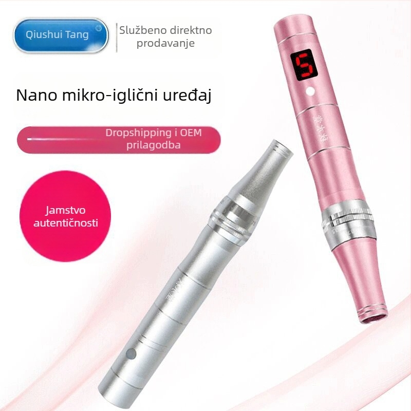 Nano električni microneedling uređaj za lice s vodno-svjetlosnom infuzijom, kućna upotreba