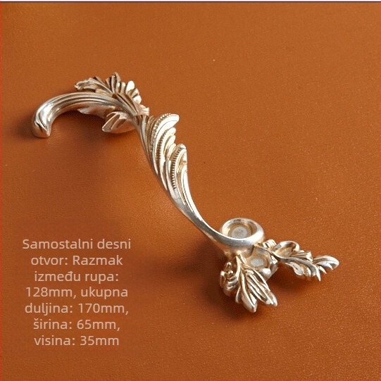 Drška za ladicu i vrata ormara, u obliku feniksa, od cinkove legure, europski stil, model 361, antik završetak
