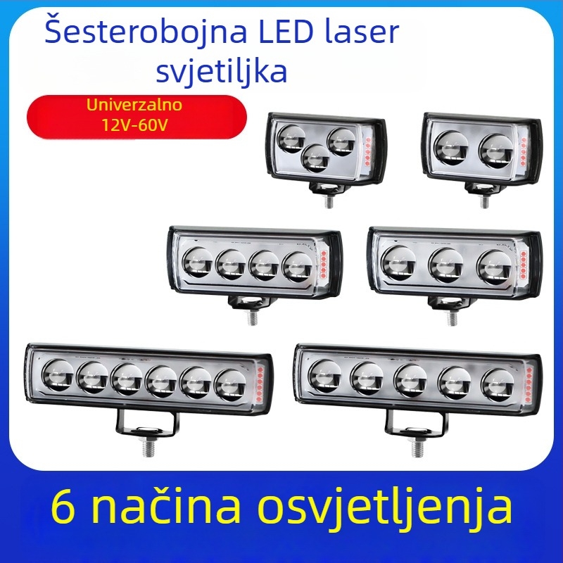 LED reflektor s tri strane za automobile, kamione i poljoprivredna vozila, 12–60V, 20W, vodootporan