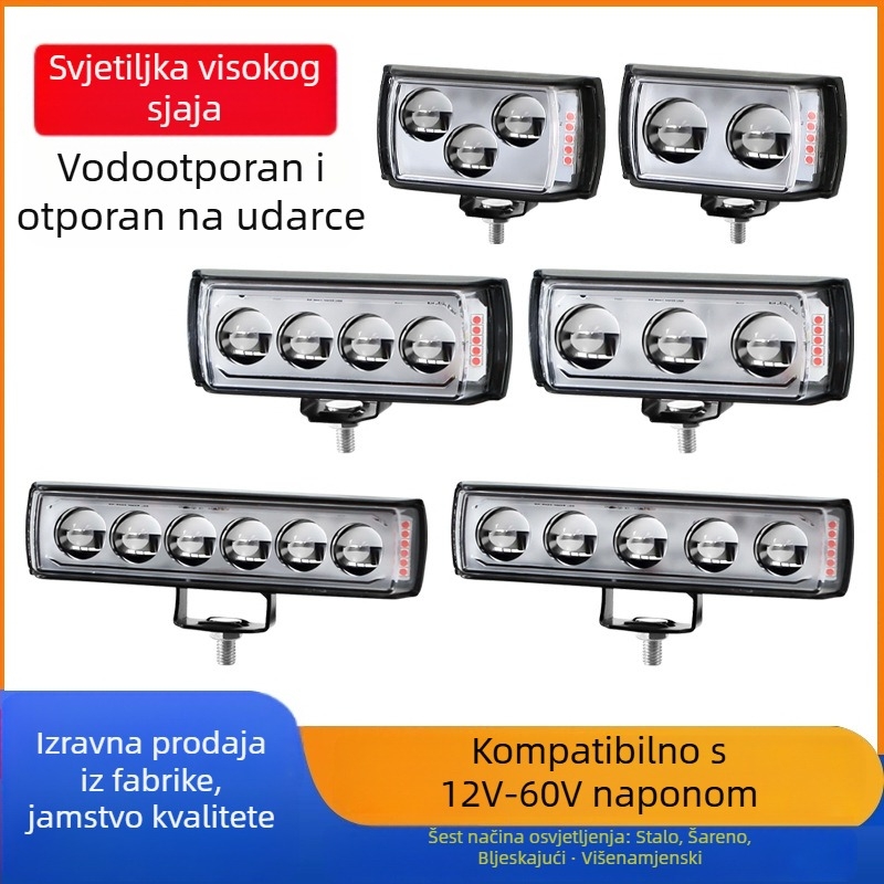 LED reflektor s tri strane za automobile, kamione i poljoprivredna vozila, 12–60V, 20W, vodootporan