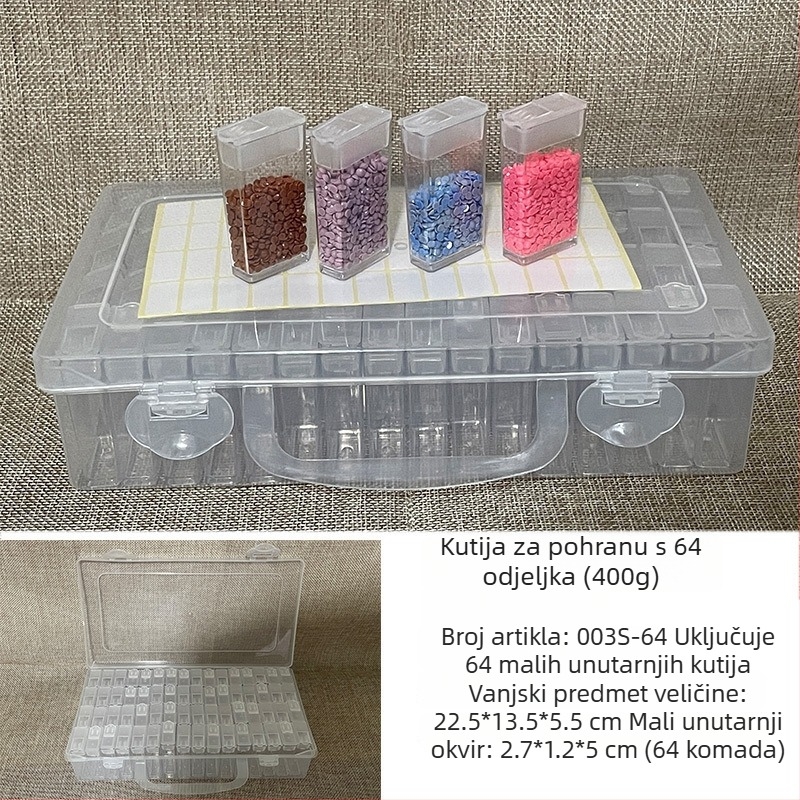 Stolni organizator za nakit, plastični, 1 sloj, višefunkcionalan, prenosiv, otporan na prašinu i vlagu, antioksidativan, s pretincima