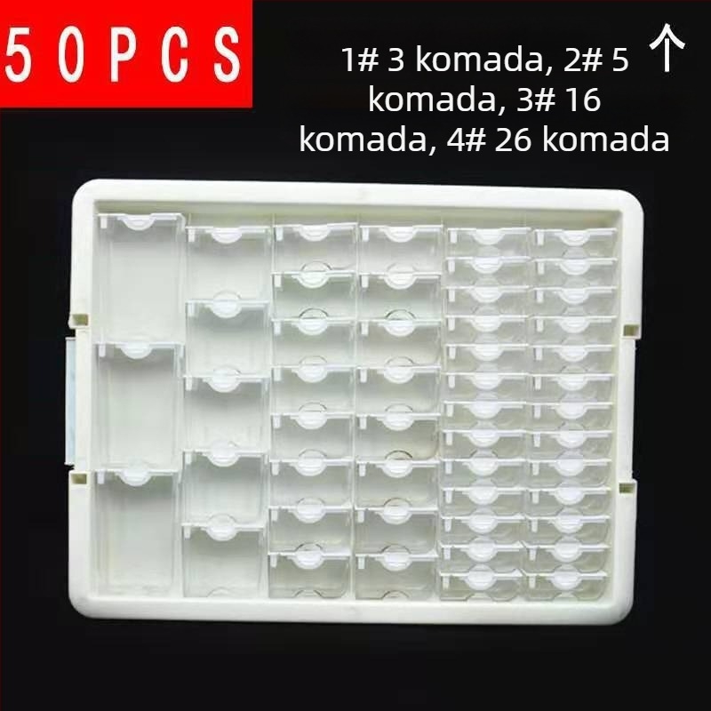 Stolni organizator za nakit, plastični, 1 sloj, višefunkcionalan, prenosiv, otporan na prašinu i vlagu, antioksidativan, s pretincima