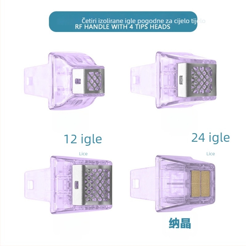 Potrošni materijal za RF kozmetički uređaj s mikrokrystalima: za tijelo i lice, modeli 12-pin, 24-pin, 40-pin, nano-kristal, težina 30 g