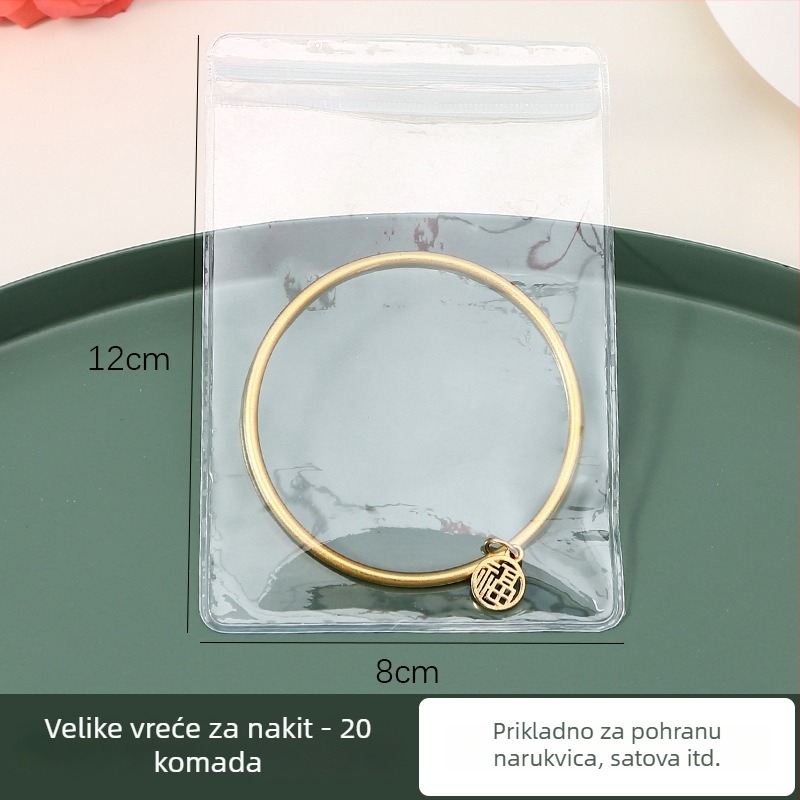 Kutija za pohranu nakita za naušnice, prstenje i lančiće (PVC; višenamjenska, prijenosna, otporna na prašinu, antioksidativna) stolna upotreba, 1 sloj, putno spremanje