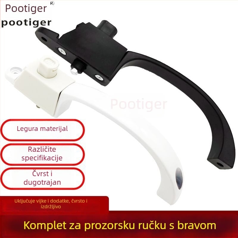 Kvaka za zaključavanje prozorske mreže – aluminijska legura, PT0022, Botel (Materijal: aluminijska legura; Model: PT0022; Marka: Botel; Namjena: King Kong mrežasta drška; Premaz: sprej boja)