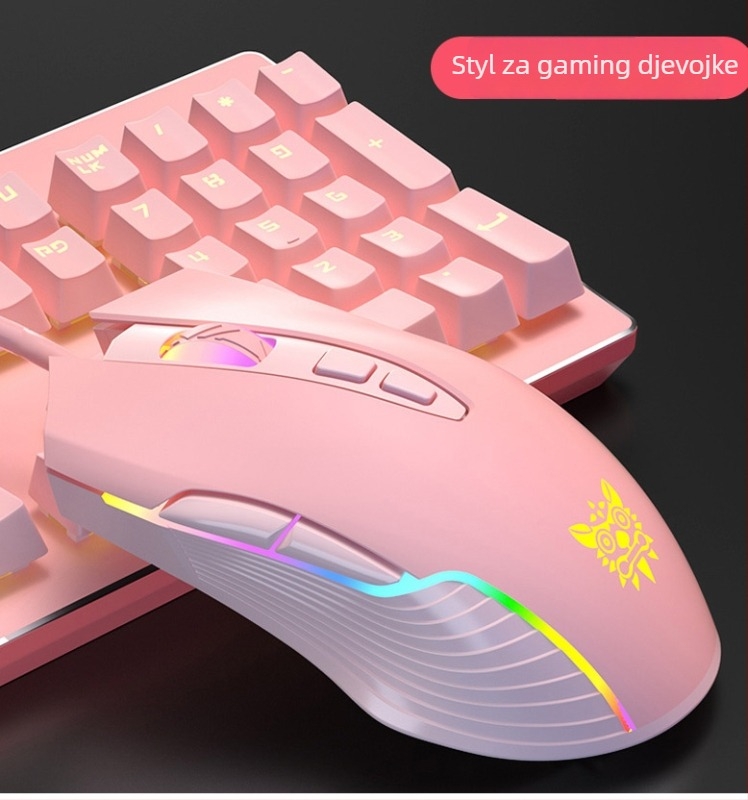 ONIKUMA cw905 žičani gaming miš, USB, 6400 DPI, 7 tipke, 6 razina DPI postavki, ergonomski dizajn