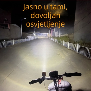 Faro za motocikl i električni bicikl - Ultra jarko LED svjetlo, Stil 01, 6W, 12V, kućište od aluminijske legure