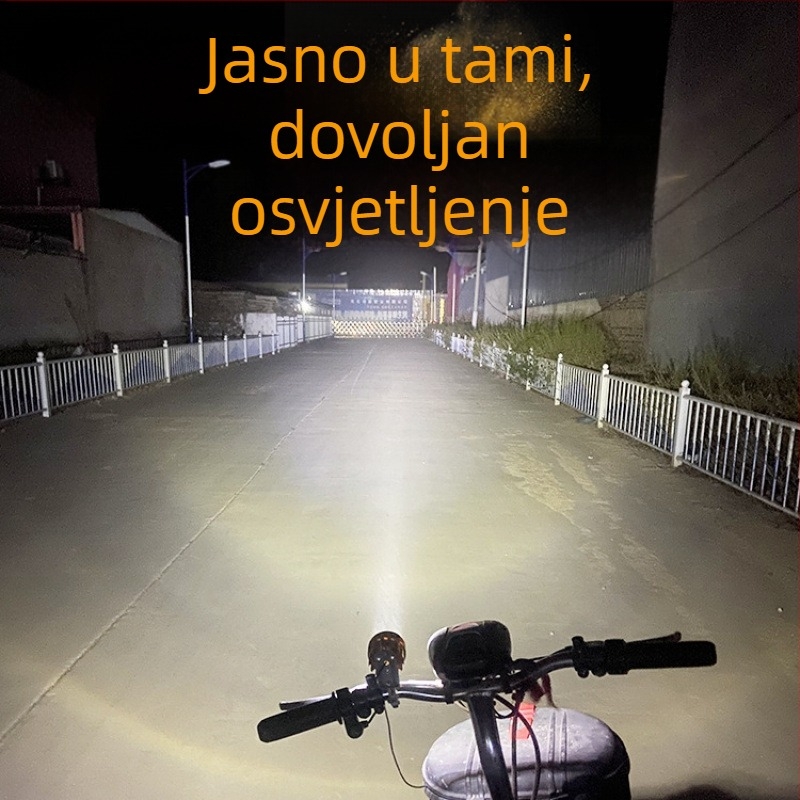 Faro za motocikl i električni bicikl - Ultra jarko LED svjetlo, Stil 01, 6W, 12V, kućište od aluminijske legure