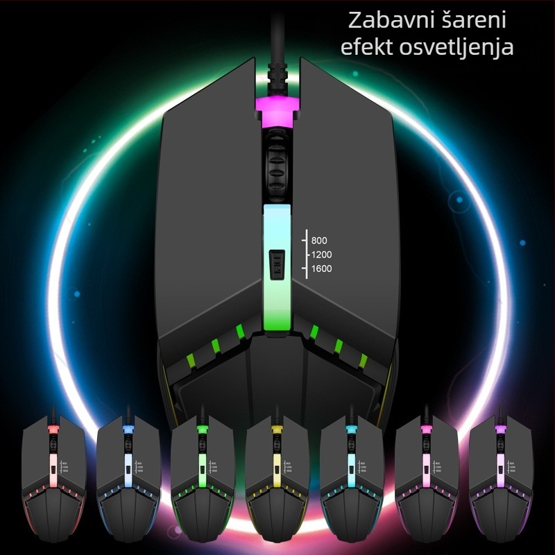 X3 žičana optička gaming miš USB, 1000 DPI, 4 tipke