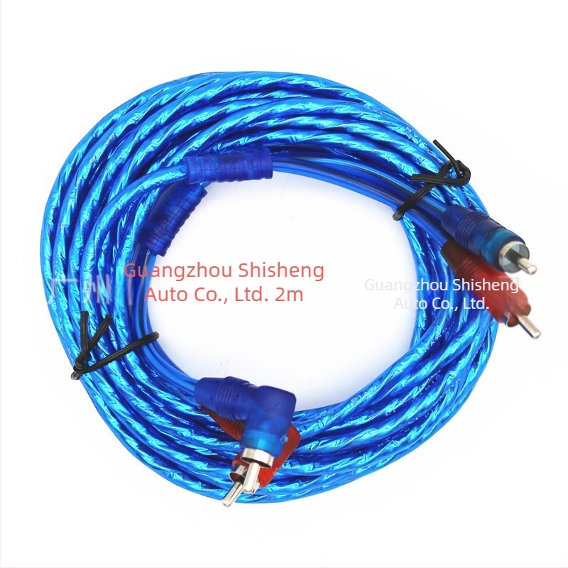 Automobilski audio kabel s 2RCA konektorima za subwoofer i pojačalo, čisti bakar, težina 0,15 kg