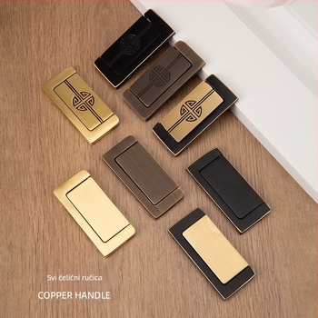 Bakrena drška za ladicu, skrivena ugrađena izvedba, Novi kineski stil, model CP021/CP023, marka Meihong