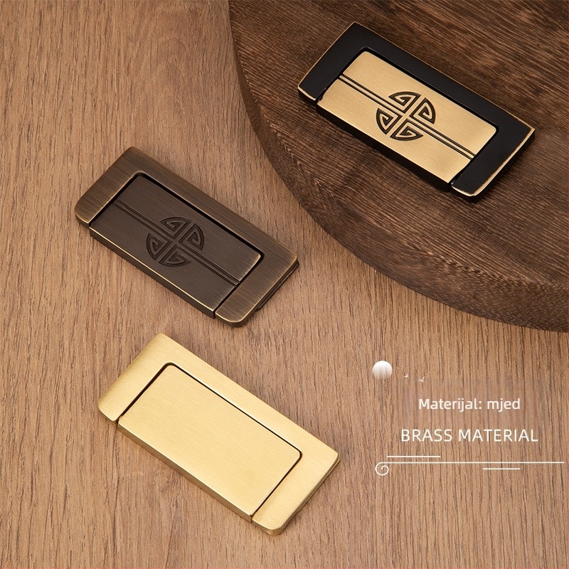 Bakrena drška za ladicu, skrivena ugrađena izvedba, Novi kineski stil, model CP021/CP023, marka Meihong